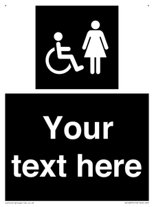 Custom information: black panel disabled and female